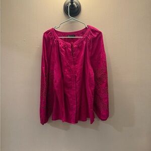 Elegant Pink Women's Top international concept 2x